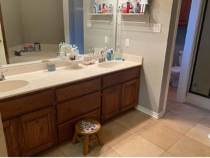 Immaculate shower after house cleaning in Espoo