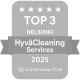 Top rated cleaning services in Helsinki badge awarded to HyväCleaning in 2025